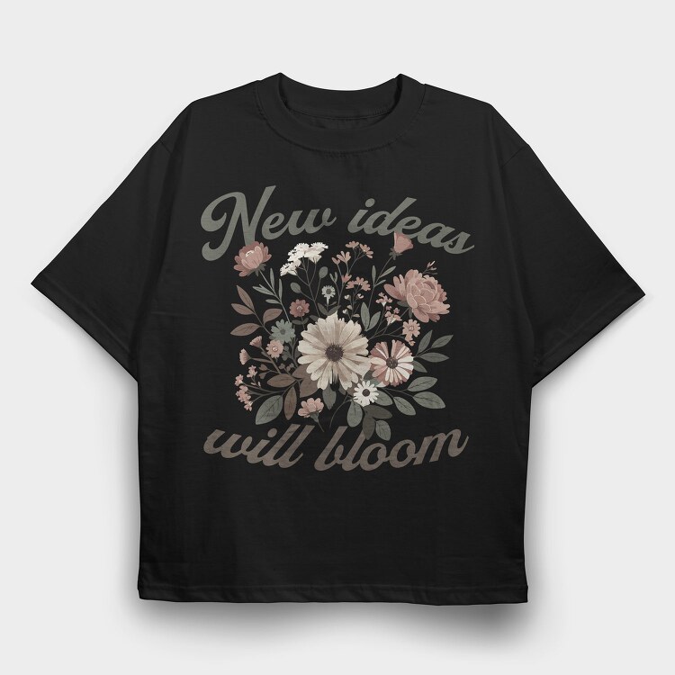 Blooming Ideas Flowers, Tricou Oversize Barbati (Unisex)