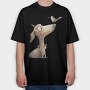 Wooden Dog Bird, Tricou Oversize Barbati (Unisex)