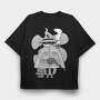 Evil Cartoon Wizard Night Club, Tricou Oversize Barbati (Unisex)
