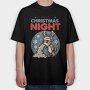 Christmas Sick Reindeer Night, Tricou Oversize Barbati (Unisex)