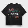 Gamers Beverage Promise Bachelorette Gaming, Tricou Oversize Barbati (Unisex)