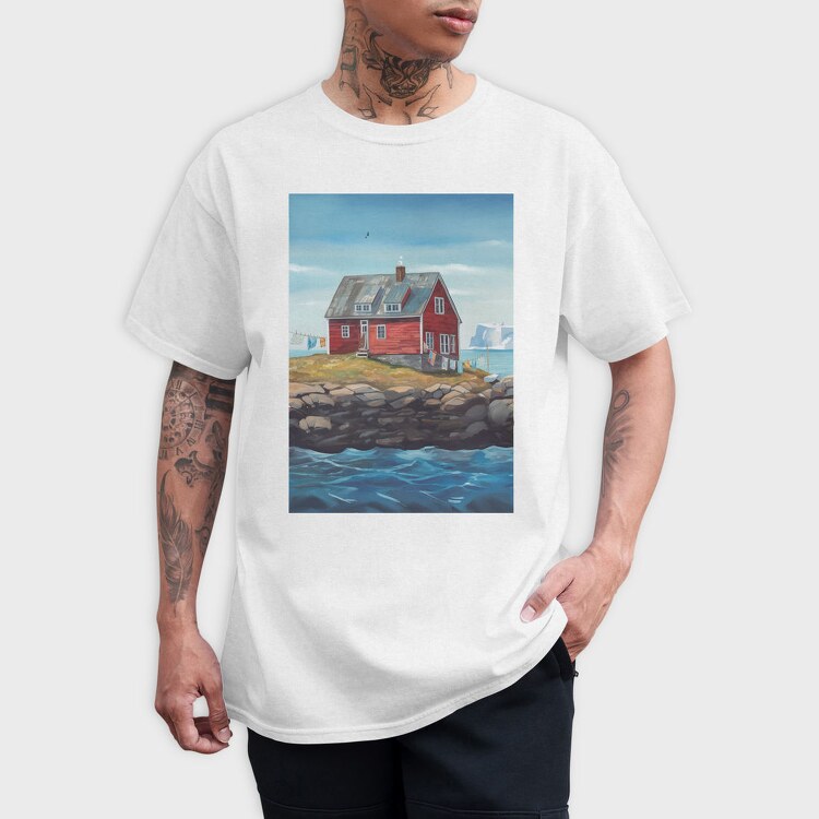 Red House Painting Iceberg Poster, Tricou Barbati (Unisex)