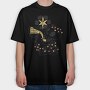 Christmas Skeleton Drinking Beer Beer Mas, Tricou Oversize Barbati (Unisex)