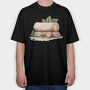 Wooden Logs Christmas, Tricou Oversize Barbati (Unisex)