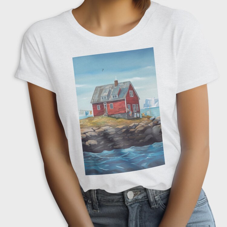 Red House Painting Iceberg Poster, Tricou Femei