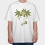 Dragon In Pocket, Tricou Oversize Barbati (Unisex)