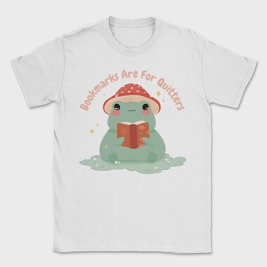 Frog Reading Book Cute, Tricou Barbati (Unisex)
