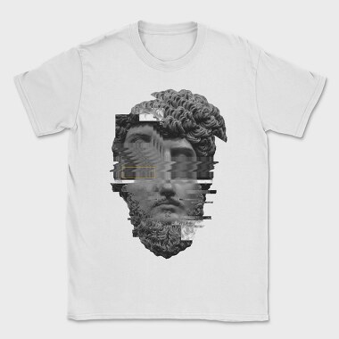 Frontal Glitched Statue Glitch 5, Tricou Barbati (Unisex)
