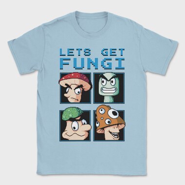 Fungi Cartoon Characters Let S Get Pixel, Tricou Barbati (Unisex)