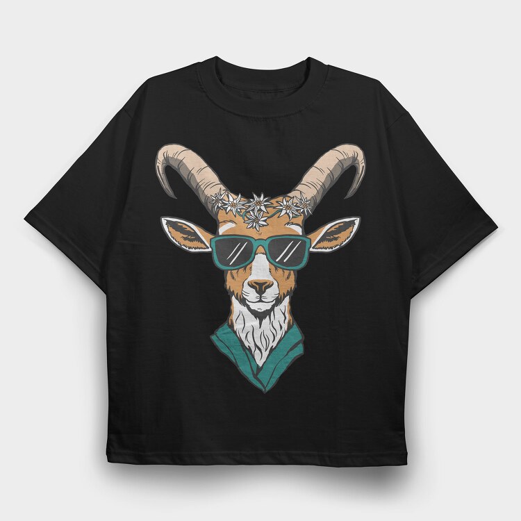Ibex Oktoberfest Edelweiss Flower, Tricou Oversize Barbati (Unisex)