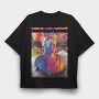 Holographic Greek Statue, Tricou Oversize Barbati (Unisex)