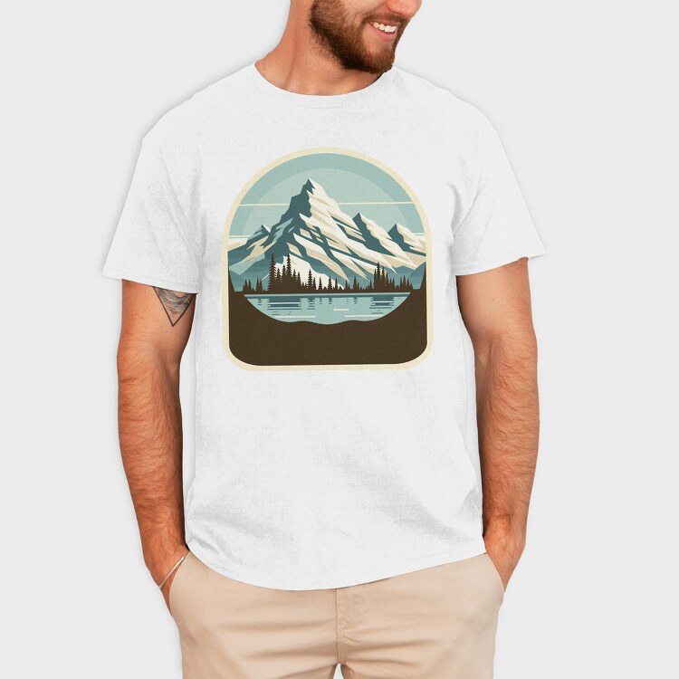 Mountain Landscape, Tricou Barbati (Unisex)
