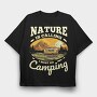 I Must Go Camping, Tricou Oversize Barbati (Unisex)