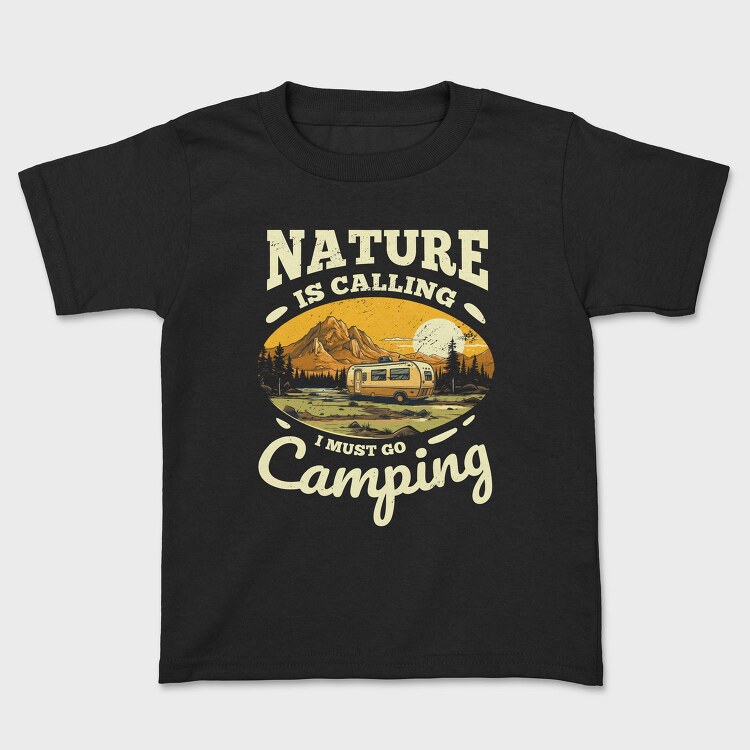 I Must Go Camping, Tricou Copii
