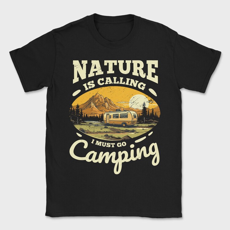 I Must Go Camping, Tricou Barbati (Unisex)