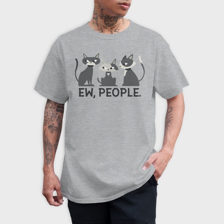 Ew People Cats, Tricou Barbati (Unisex)