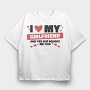 I Love My Girlfirend She Bought Me This, Tricou Oversize Barbati (Unisex)