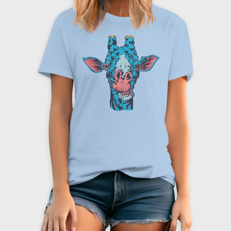 Blue Giraffe Wild, Tricou Barbati (Unisex)