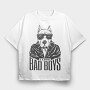 I Love Bad Boys, Tricou Oversize Barbati (Unisex)