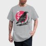 Red Moon Raven Traditional Crow, Tricou Barbati (Unisex)
