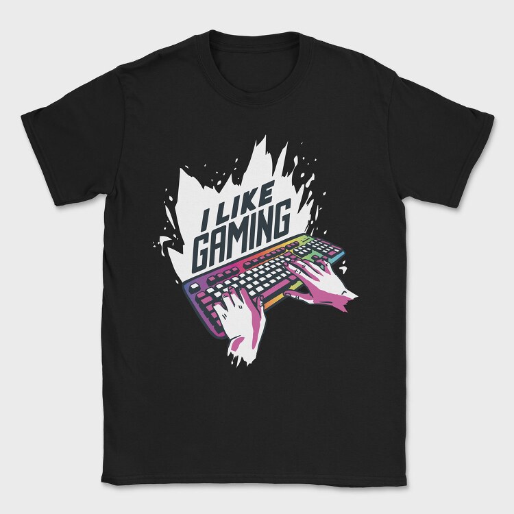 I Like Gaming Keyboard, Tricou Barbati (Unisex)