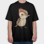 Woodpecker Feathered, Tricou Oversize Barbati (Unisex)