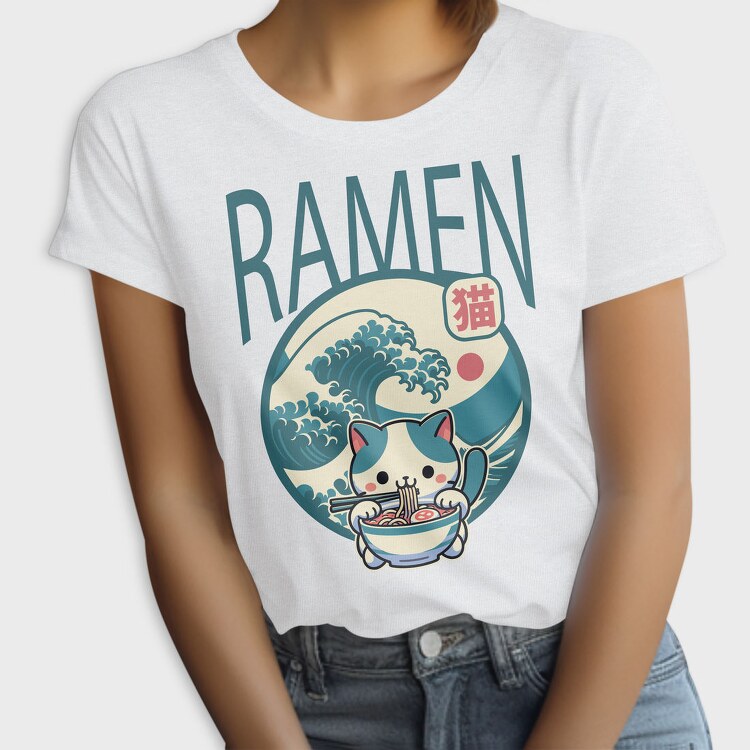 Japanese Cat Ramen, Tricou Femei