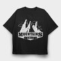 Mountains Await 05, Tricou Oversize Barbati (Unisex)