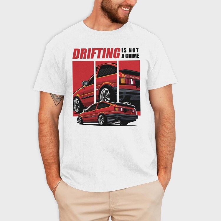 Drifting Is Not a Crime Trunero, Tricou Barbati (Unisex)