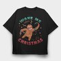 Christmas Sloth, Tricou Oversize Barbati (Unisex)