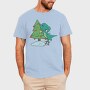 Christmas T Rex And Tree Chistmas, Tricou Barbati (Unisex)