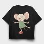 Mouse Dance Party, Tricou Oversize Barbati (Unisex)