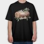 Woodland Christmas Stump, Tricou Oversize Barbati (Unisex)