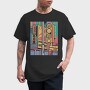 Japanese City Colorful, Tricou Barbati (Unisex)