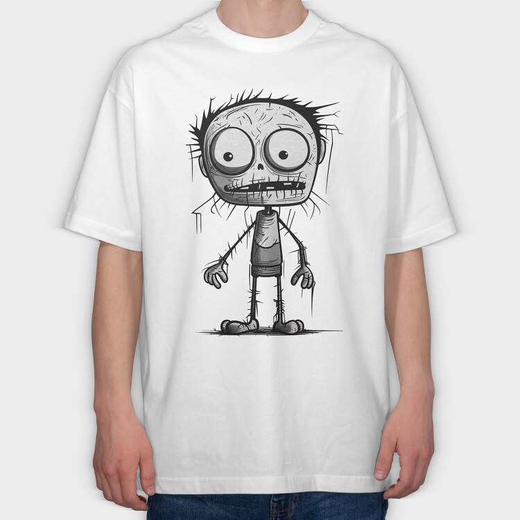 Zombie Face, Tricou Oversize Barbati (Unisex)
