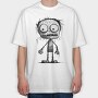 Zombie Face, Tricou Oversize Barbati (Unisex)