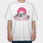 Fuji Mountain Japanese Nature, Tricou Oversize Barbati (Unisex)