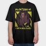 I Camp in Bear Country, Tricou Oversize Barbati (Unisex)