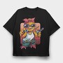 Gangster Chick Gangsta, Tricou Oversize Barbati (Unisex)