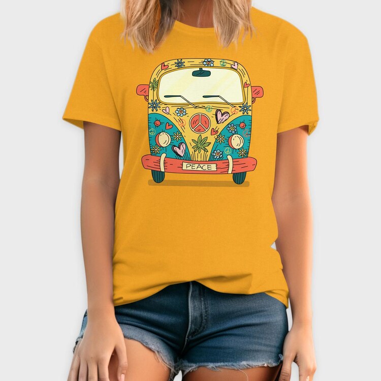 Hippie Van, Tricou Barbati (Unisex)