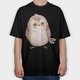 Chibi Baby Bird, Tricou Oversize Barbati (Unisex)