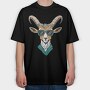 Ibex Oktoberfest Edelweiss Flower, Tricou Oversize Barbati (Unisex)