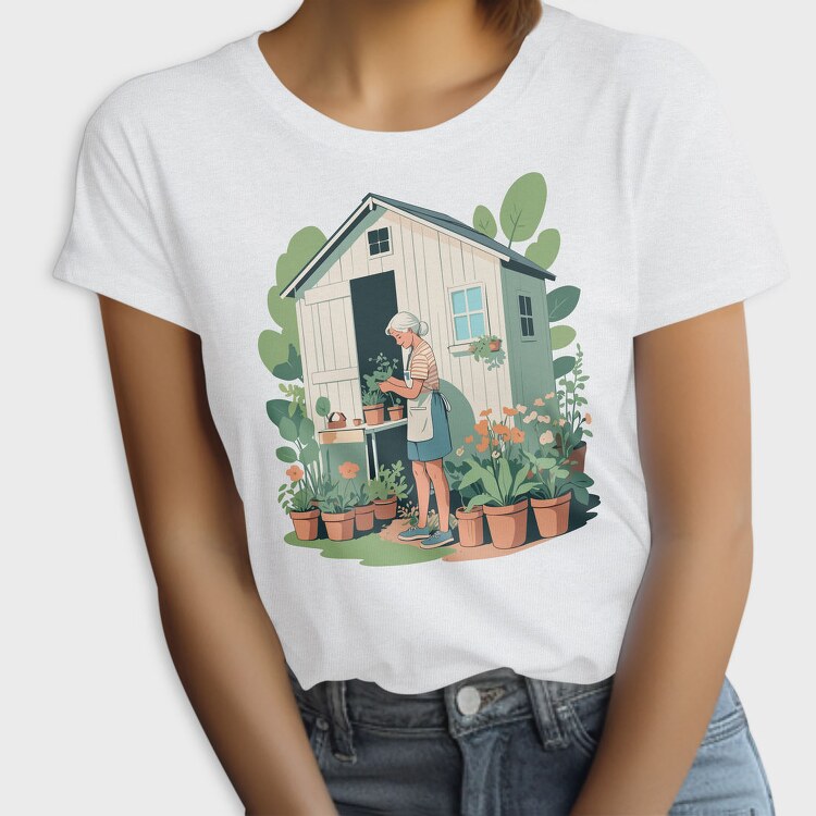 Gardening Woman Garden, Tricou Femei