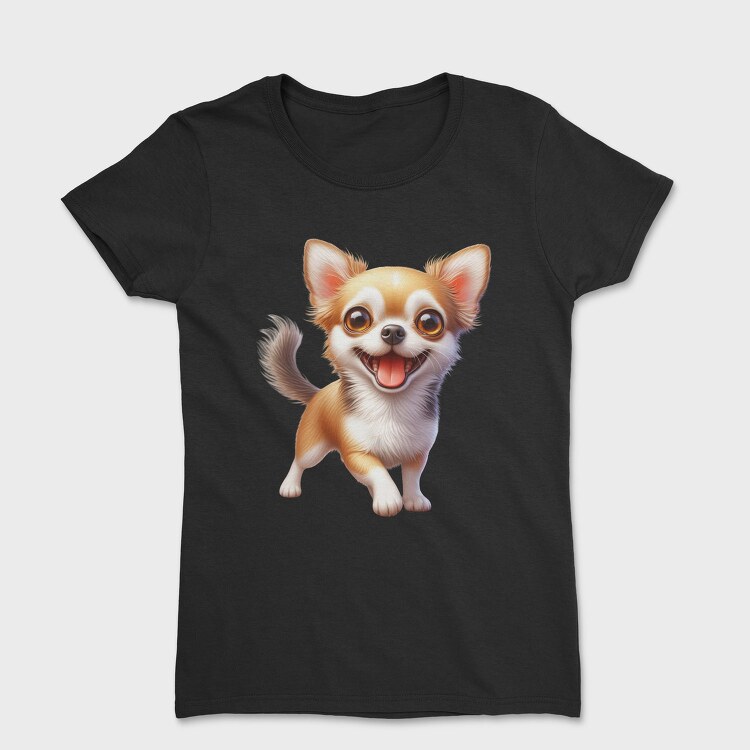 Chihuahua Smile Icon, Tricou Femei