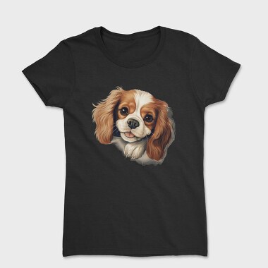 Cavalier Peeking Face, Tricou Femei