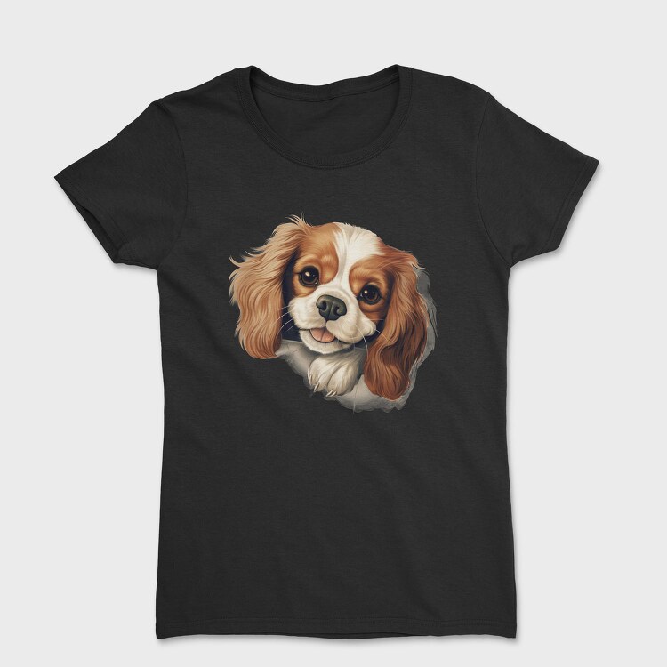 Cavalier Peeking Face, Tricou Femei