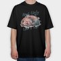 Red Panda Taking A Nap, Tricou Oversize Barbati (Unisex)