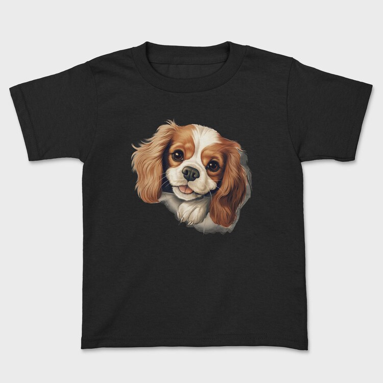 Cavalier Peeking Face, Tricou Copii