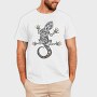 Gecko Tribal Art Hawaiian, Tricou Barbati (Unisex)
