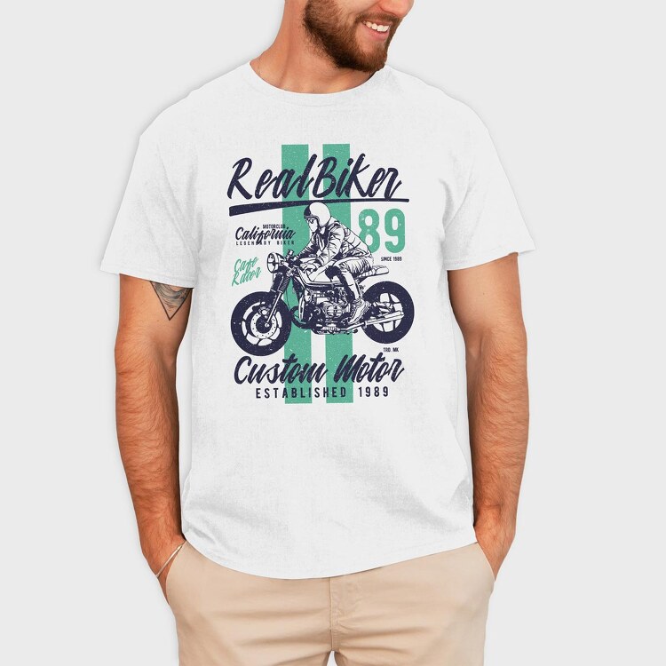 Real Biker, Tricou Barbati (Unisex)